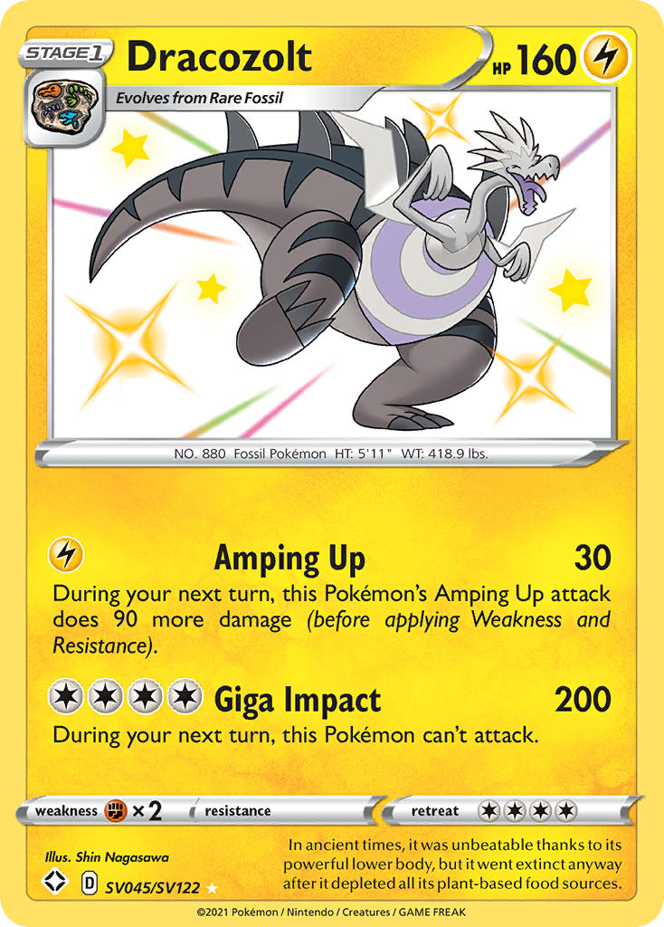 Dracozolt (SV045/SV122) [Sword & Shield: Shining Fates] | L.A. Mood Comics and Games