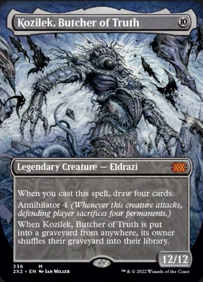 Kozilek, Butcher of Truth (Borderless Alternate Art) [Double Masters 2022] | L.A. Mood Comics and Games