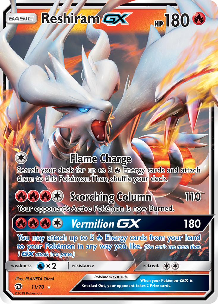 Reshiram GX (11/70) [Sun & Moon: Dragon Majesty] | L.A. Mood Comics and Games