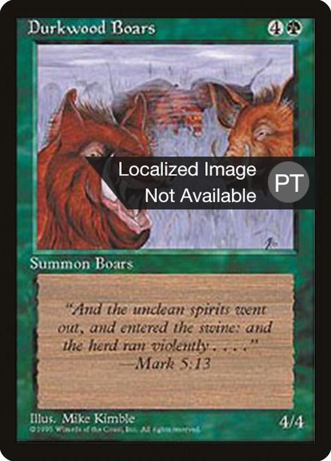 Durkwood Boars [Fourth Edition (Foreign Black Border)] | L.A. Mood Comics and Games