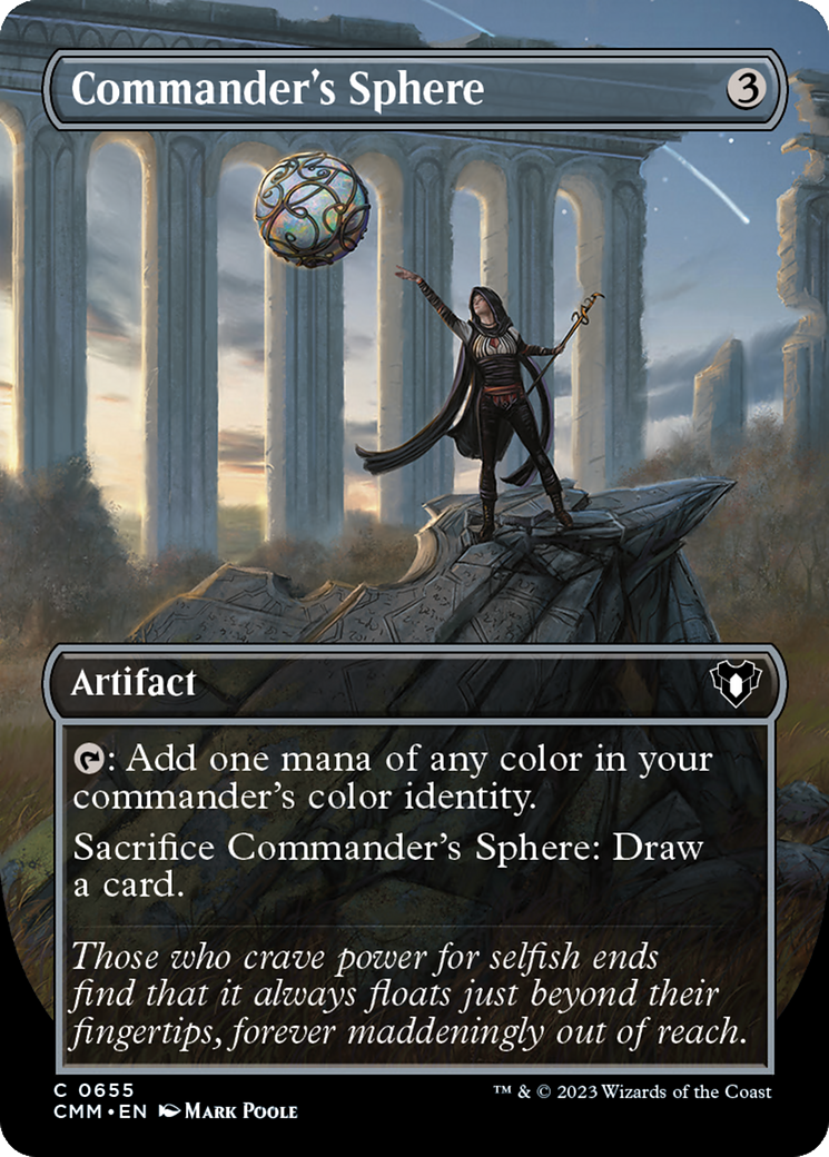 Commander's Sphere (Borderless Alternate Art) [Commander Masters] | L.A. Mood Comics and Games