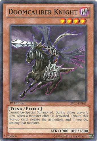 Doomcaliber Knight [BP01-EN141] Starfoil Rare | L.A. Mood Comics and Games