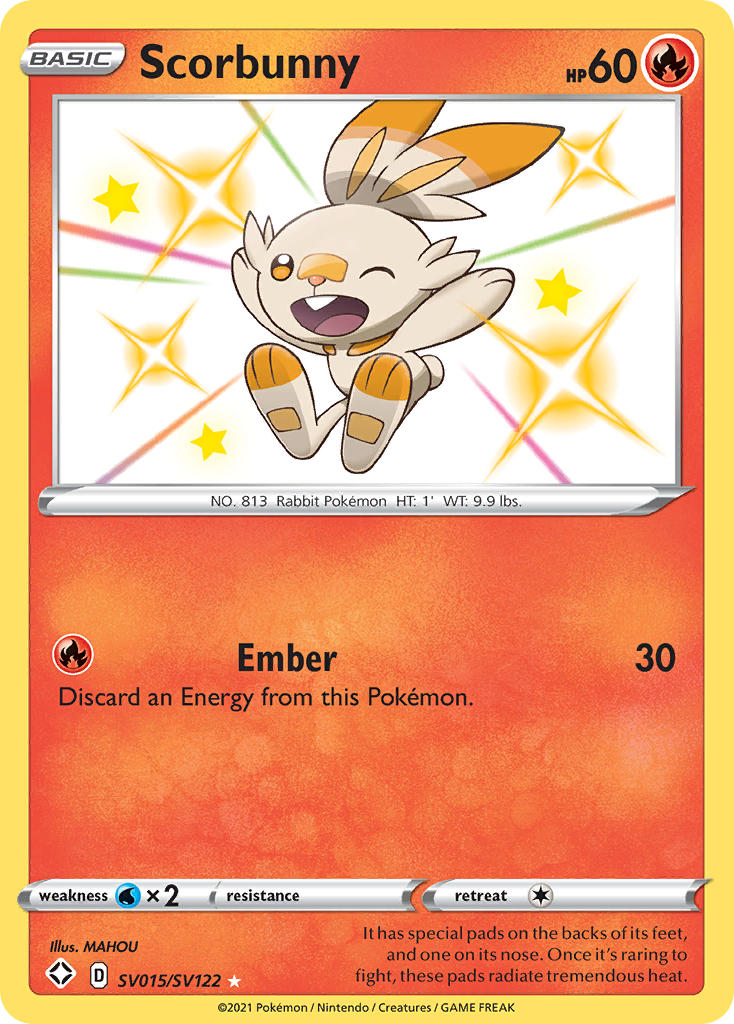 Scorbunny (SV015/SV122) [Sword & Shield: Shining Fates] | L.A. Mood Comics and Games