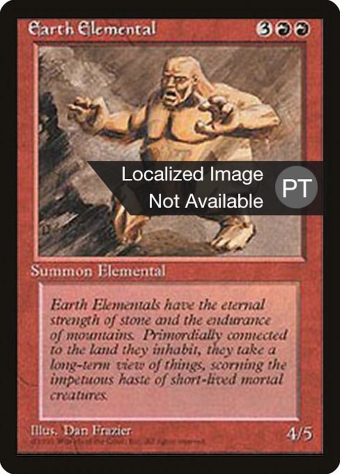 Earth Elemental [Fourth Edition (Foreign Black Border)] | L.A. Mood Comics and Games
