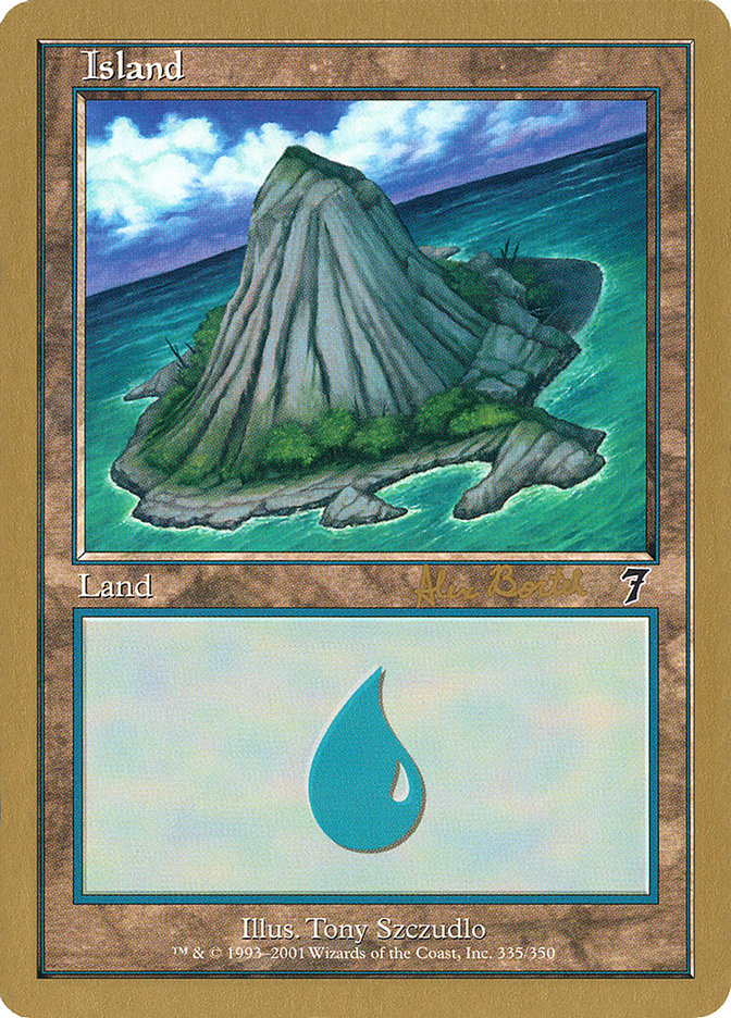 Island (ab335a) (Alex Borteh) [World Championship Decks 2001] | L.A. Mood Comics and Games