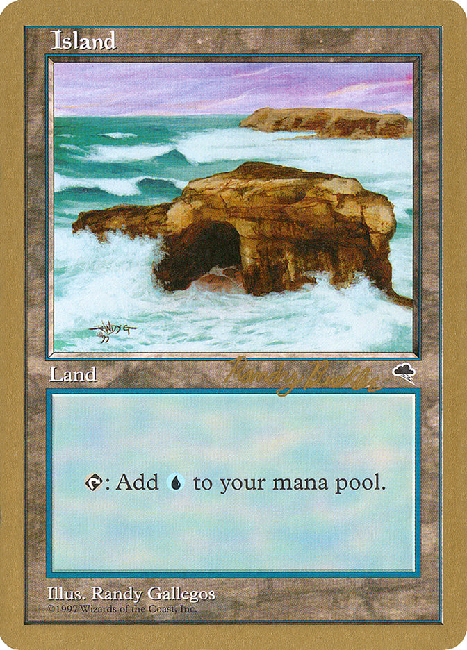 Island (rb336) (Randy Buehler) [World Championship Decks 1998] | L.A. Mood Comics and Games