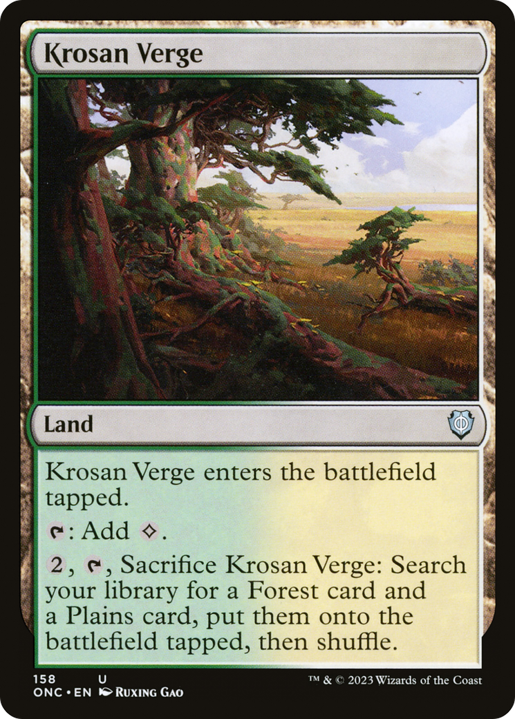 Krosan Verge [Phyrexia: All Will Be One Commander] | L.A. Mood Comics and Games