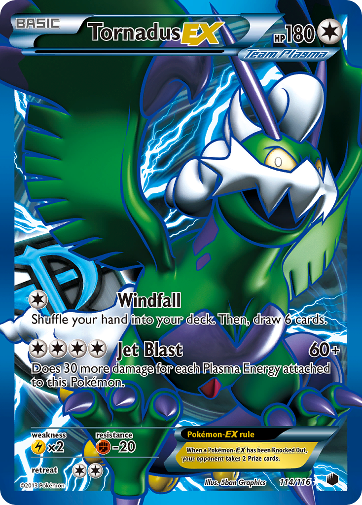 Tornadus EX (114/116) [Black & White: Plasma Freeze] | L.A. Mood Comics and Games