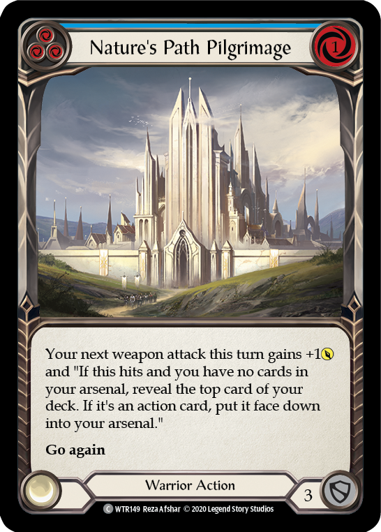 Nature's Path Pilgrimage (Blue) [U-WTR149] (Welcome to Rathe Unlimited)  Unlimited Rainbow Foil | L.A. Mood Comics and Games