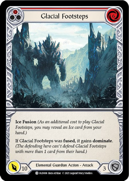 Glacial Footsteps (Red) [OLD008] (Tales of Aria Oldhim Blitz Deck)  1st Edition Normal | L.A. Mood Comics and Games