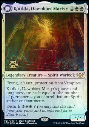 Katilda, Dawnhart Martyr // Katilda's Rising Dawn [Innistrad: Crimson Vow Prerelease Promos] | L.A. Mood Comics and Games