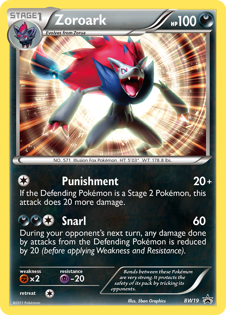 Zoroark (BW19) [Black & White: Black Star Promos] | L.A. Mood Comics and Games