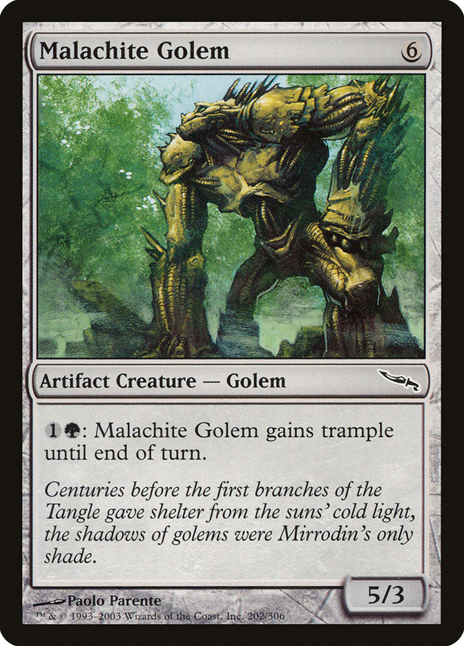 Malachite Golem [Mirrodin] | L.A. Mood Comics and Games