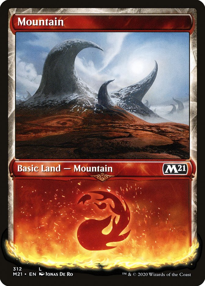 Mountain (312) (Showcase) [Core Set 2021] | L.A. Mood Comics and Games