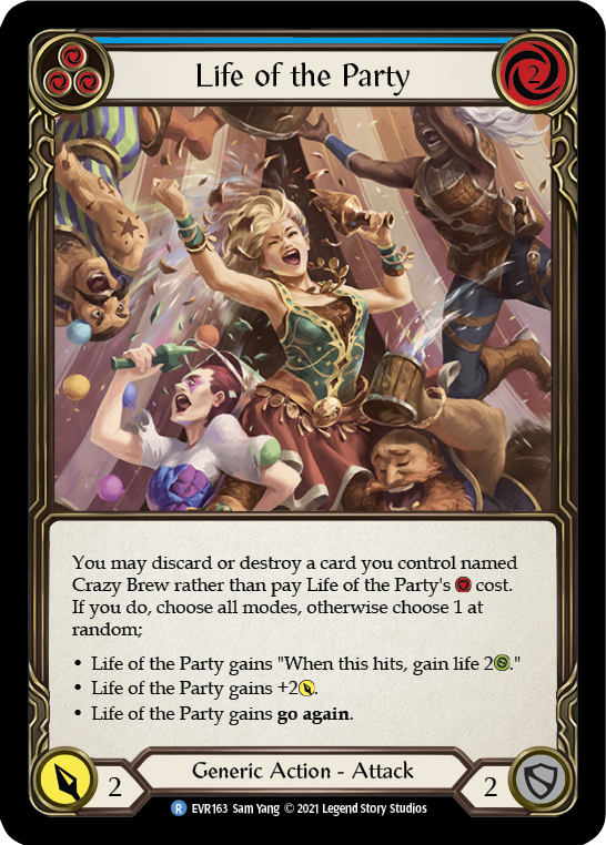 Life of the Party (Blue) [EVR163] (Everfest)  1st Edition Normal | L.A. Mood Comics and Games