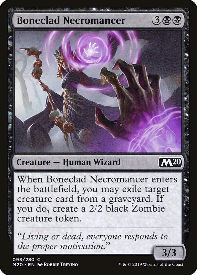 Boneclad Necromancer [Core Set 2020] | L.A. Mood Comics and Games