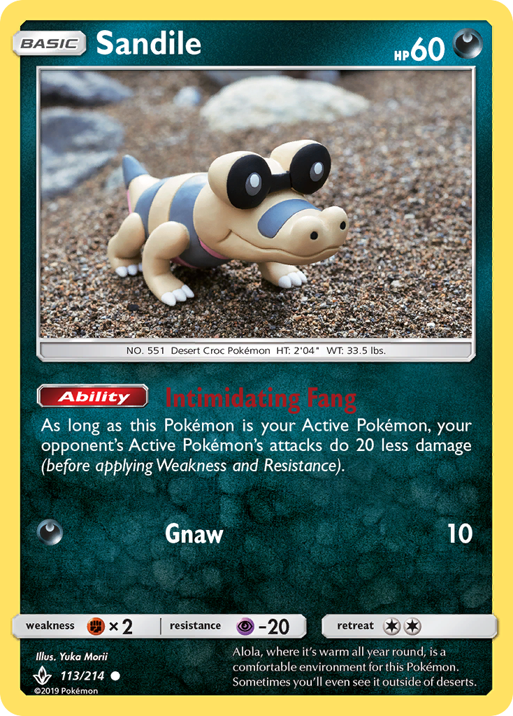 Sandile (113/214) [Sun & Moon: Unbroken Bonds] | L.A. Mood Comics and Games