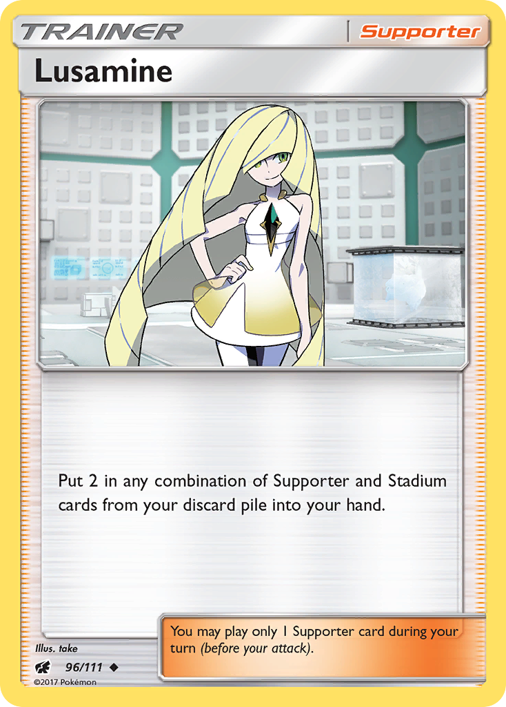 Lusamine (96/111) [Sun & Moon: Crimson Invasion] | L.A. Mood Comics and Games