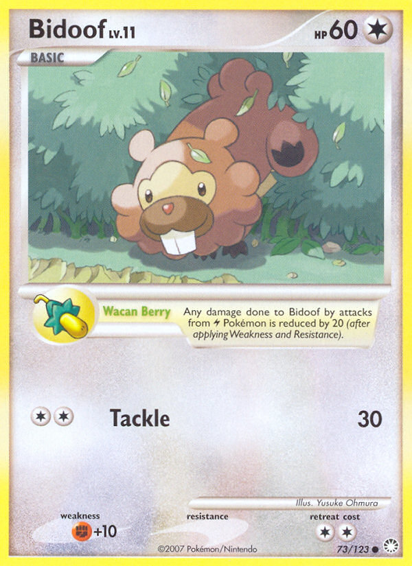 Bidoof (73/123) [Diamond & Pearl: Mysterious Treasures] | L.A. Mood Comics and Games