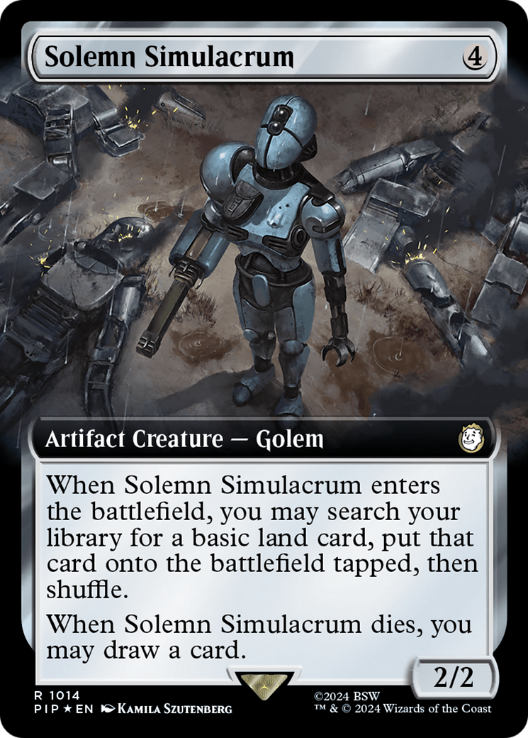 Solemn Simulacrum (Extended Art) (Surge Foil) [Fallout] | L.A. Mood Comics and Games