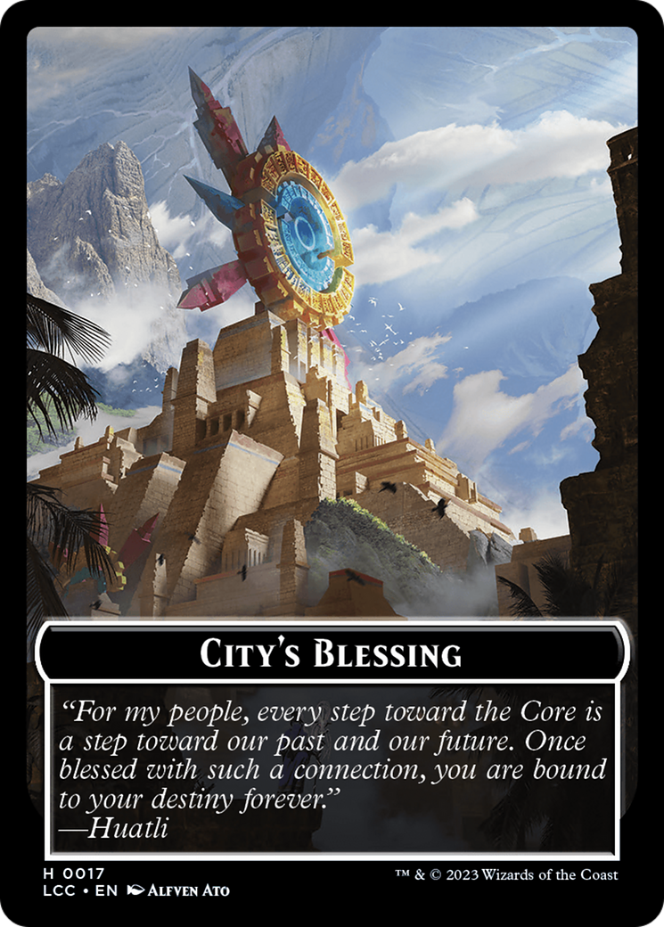 City's Blessing // Vampire (0004) Double-Sided Token [The Lost Caverns of Ixalan Commander Tokens] | L.A. Mood Comics and Games