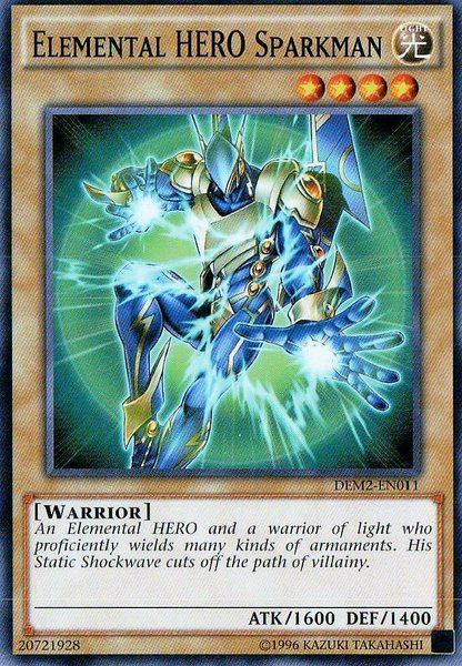 Elemental Hero Sparkman [DEM2-EN011] Common | L.A. Mood Comics and Games