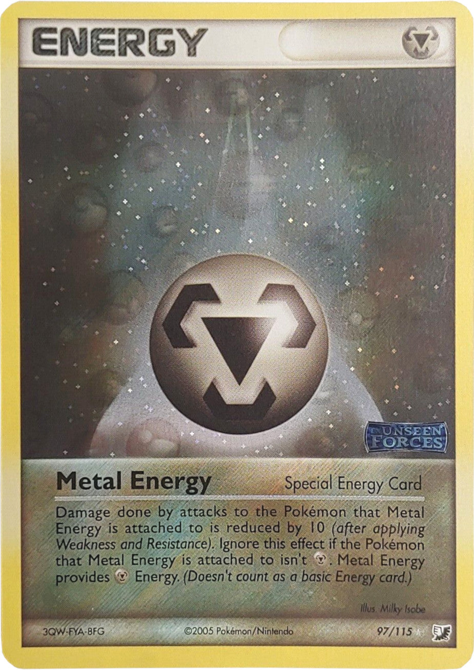 Metal Energy (97/115) (Stamped) [EX: Unseen Forces] | L.A. Mood Comics and Games