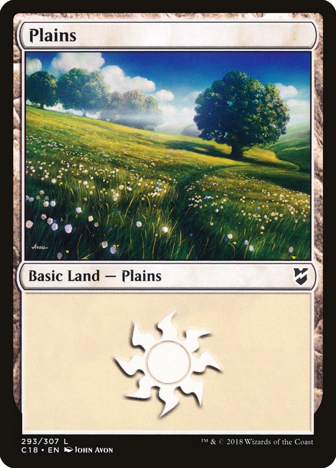 Plains (293) [Commander 2018] | L.A. Mood Comics and Games
