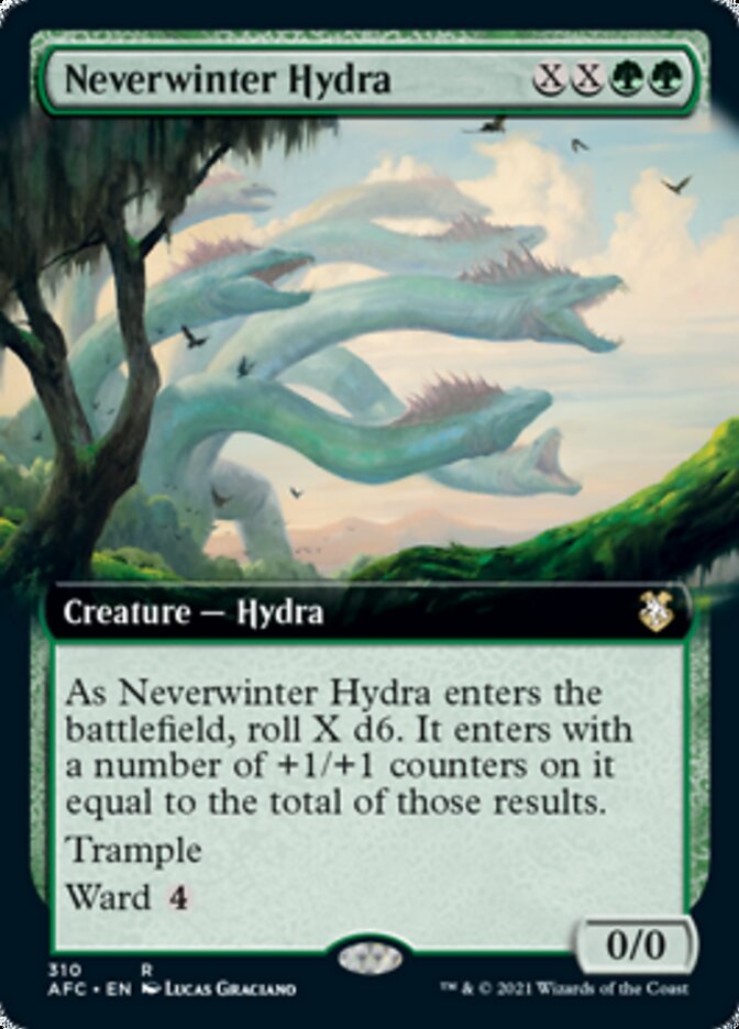 Neverwinter Hydra (Extended Art) [Dungeons & Dragons: Adventures in the Forgotten Realms Commander] | L.A. Mood Comics and Games