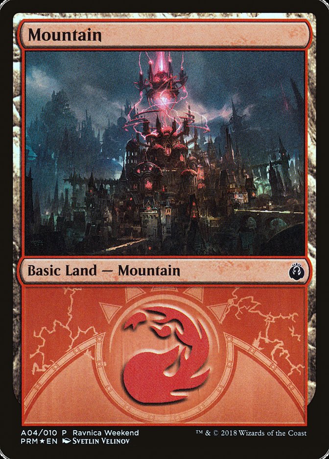 Mountain (A04) [Ravnica Allegiance Ravnica Weekend] | L.A. Mood Comics and Games