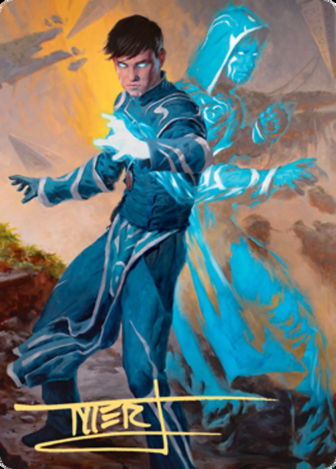 Jace, Mirror Mage 1 Art Card (Gold-Stamped Signature) [Zendikar Rising Art Series] | L.A. Mood Comics and Games