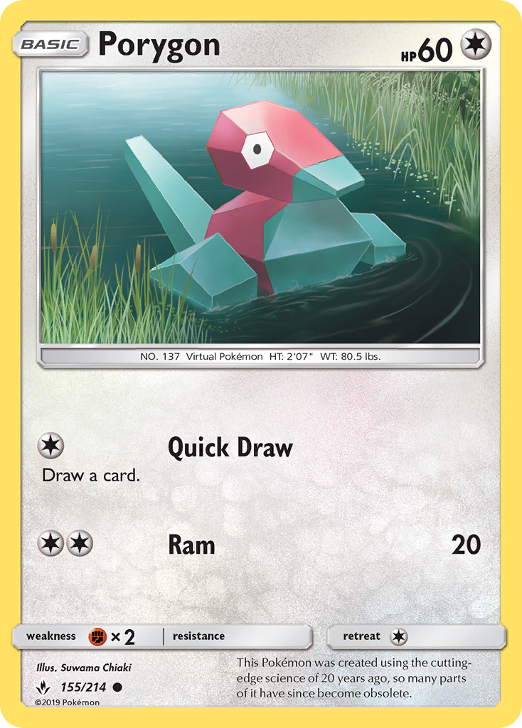 Porygon (155/214) [Sun & Moon: Unbroken Bonds] | L.A. Mood Comics and Games