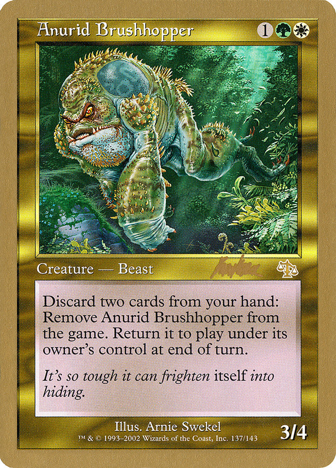 Anurid Brushhopper (Brian Kibler) [World Championship Decks 2002] | L.A. Mood Comics and Games