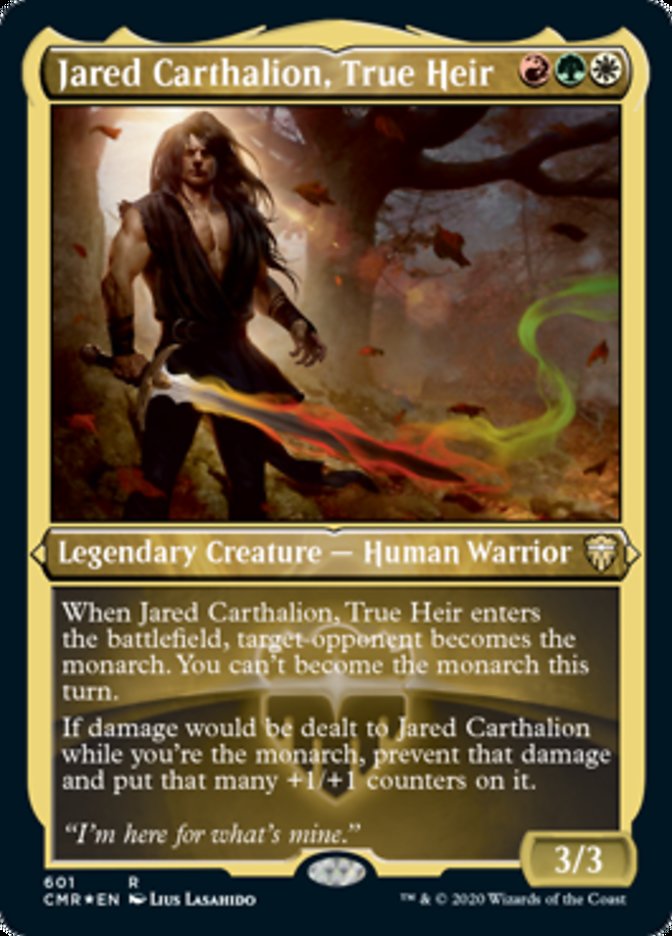 Jared Carthalion, True Heir (Etched) [Commander Legends] | L.A. Mood Comics and Games