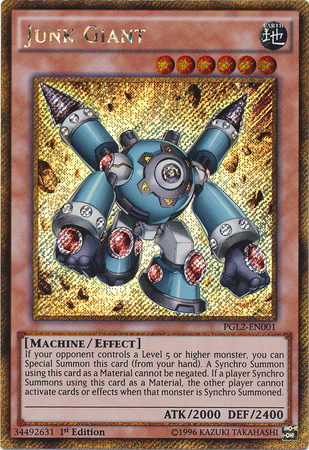 Junk Giant [PGL2-EN001] Gold Secret Rare | L.A. Mood Comics and Games