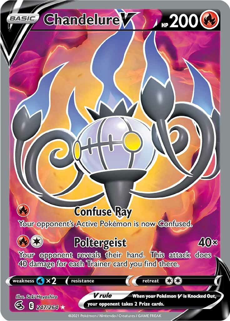 Chandelure V (247/264) [Sword & Shield: Fusion Strike] | L.A. Mood Comics and Games