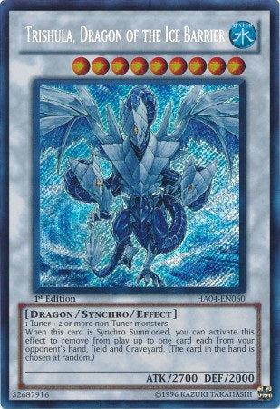 Trishula, Dragon of the Ice Barrier [HA04-EN060] Secret Rare | L.A. Mood Comics and Games