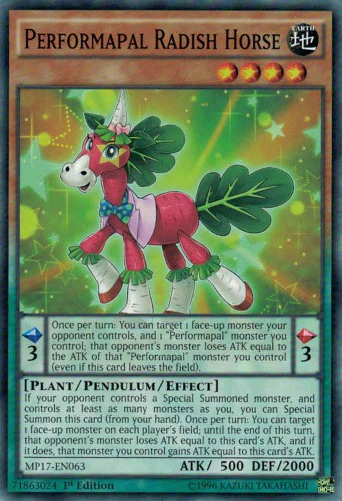 Performapal Radish Horse [MP17-EN063] Common | L.A. Mood Comics and Games