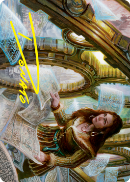 Cartographer's Survey Art Card (Gold-Stamped Signature) [Innistrad: Crimson Vow Art Series] | L.A. Mood Comics and Games