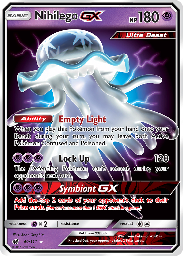 Nihilego GX (49/111) [Sun & Moon: Crimson Invasion] | L.A. Mood Comics and Games