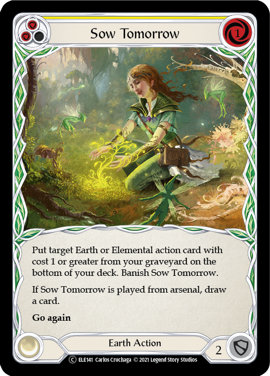Sow Tomorrow (Yellow) [U-ELE141] (Tales of Aria Unlimited)  Unlimited Rainbow Foil | L.A. Mood Comics and Games