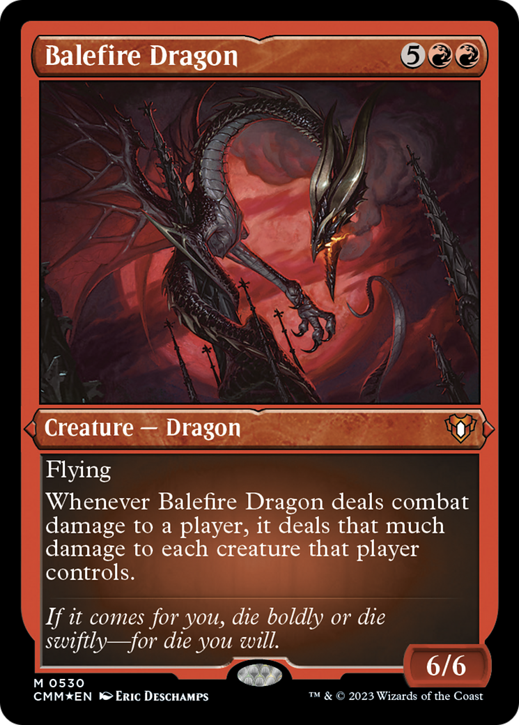 Balefire Dragon (Foil Etched) [Commander Masters] | L.A. Mood Comics and Games