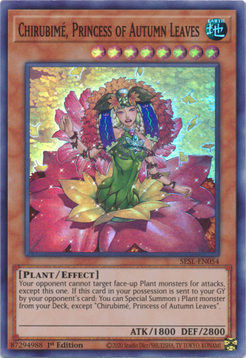 Chirubime, Princess of Autumn Leaves [SESL-EN054] Super Rare | L.A. Mood Comics and Games