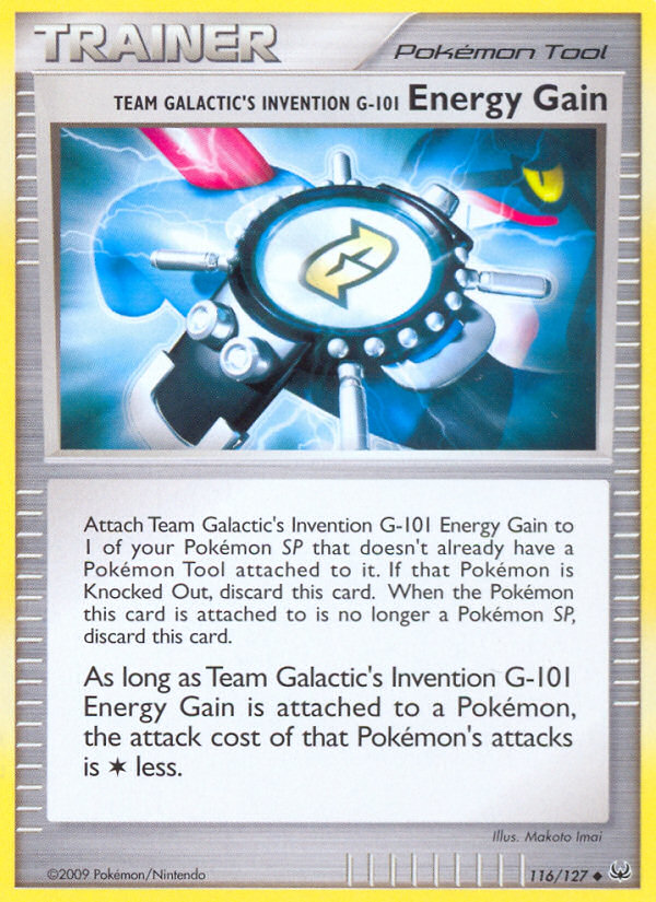 Team Galactic's Invention G-101 Energy Gain (116/127) [Platinum: Base Set] | L.A. Mood Comics and Games