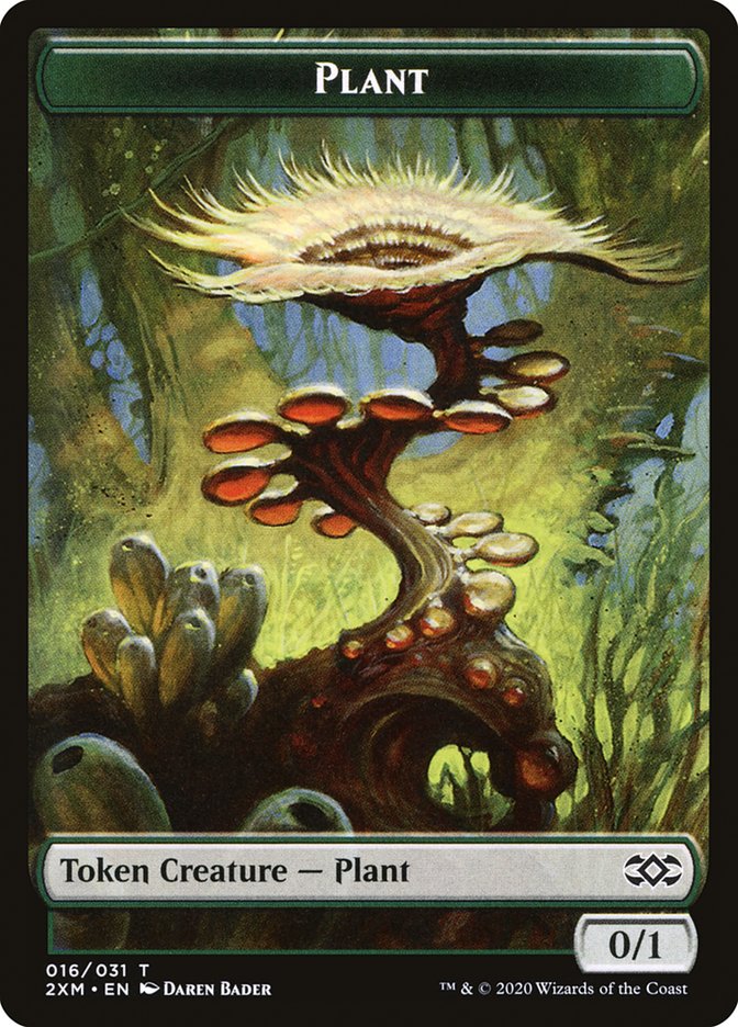 Clue // Plant Double-Sided Token [Double Masters Tokens] | L.A. Mood Comics and Games