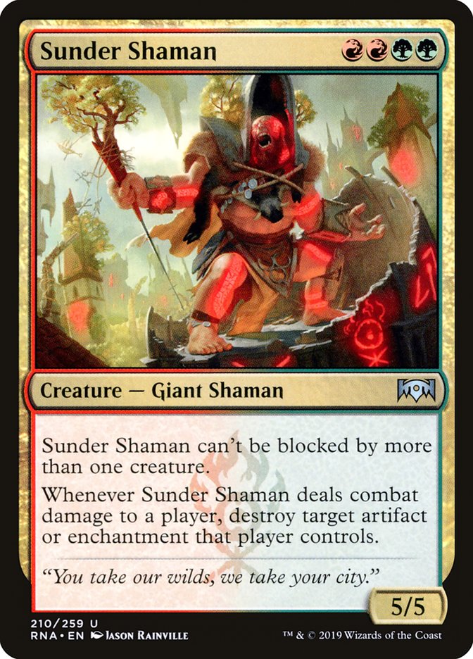 Sunder Shaman [Ravnica Allegiance] | L.A. Mood Comics and Games