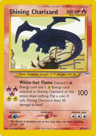 Shining Charizard (107/105) [Neo Destiny Unlimited] | L.A. Mood Comics and Games