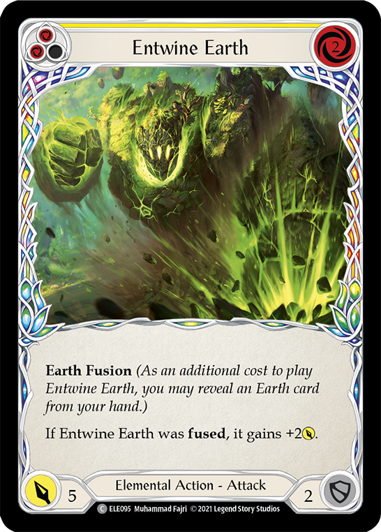 Entwine Earth (Yellow) [ELE095] (Tales of Aria)  1st Edition Rainbow Foil | L.A. Mood Comics and Games