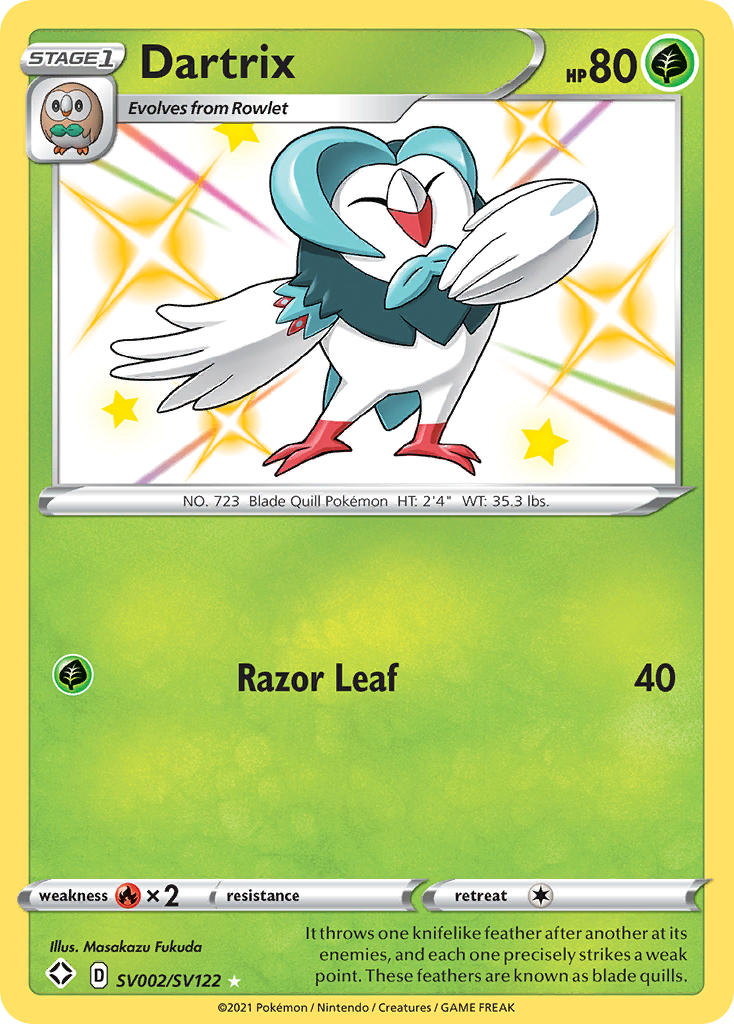Dartrix (SV002/SV122) [Sword & Shield: Shining Fates] | L.A. Mood Comics and Games