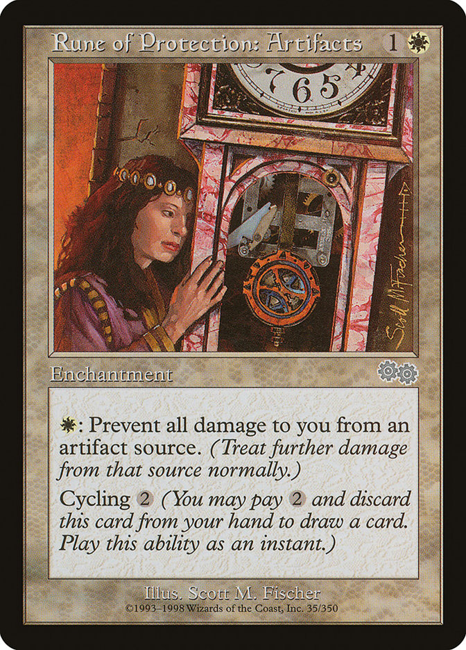 Rune of Protection: Artifacts [Urza's Saga] | L.A. Mood Comics and Games